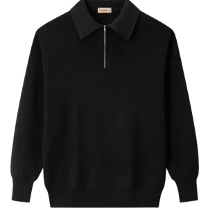 Elegante jersey de punto con cremallera