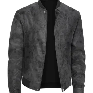 Chaqueta bomber de ante