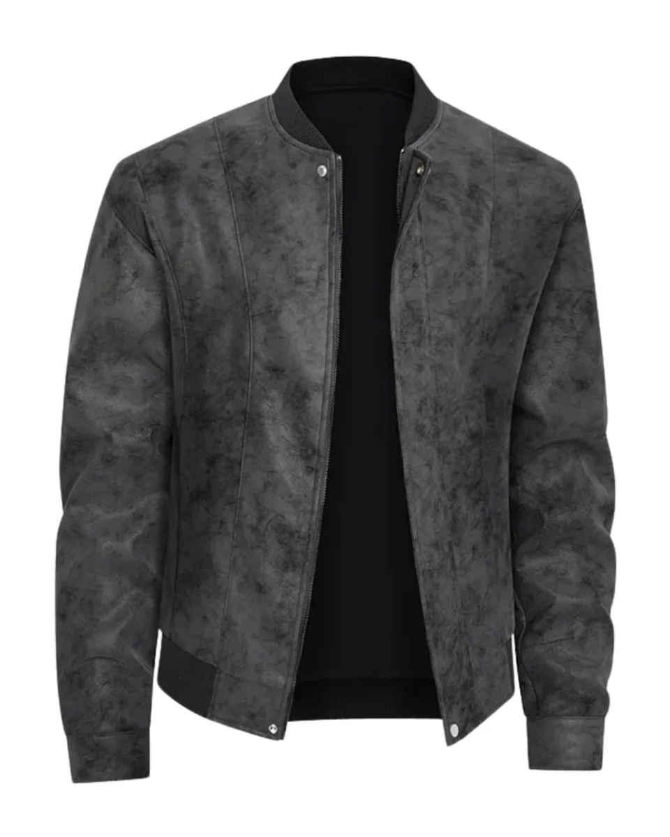 Chaqueta bomber de ante