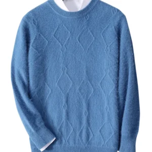 Jersey de cachemira con diseño de rombos