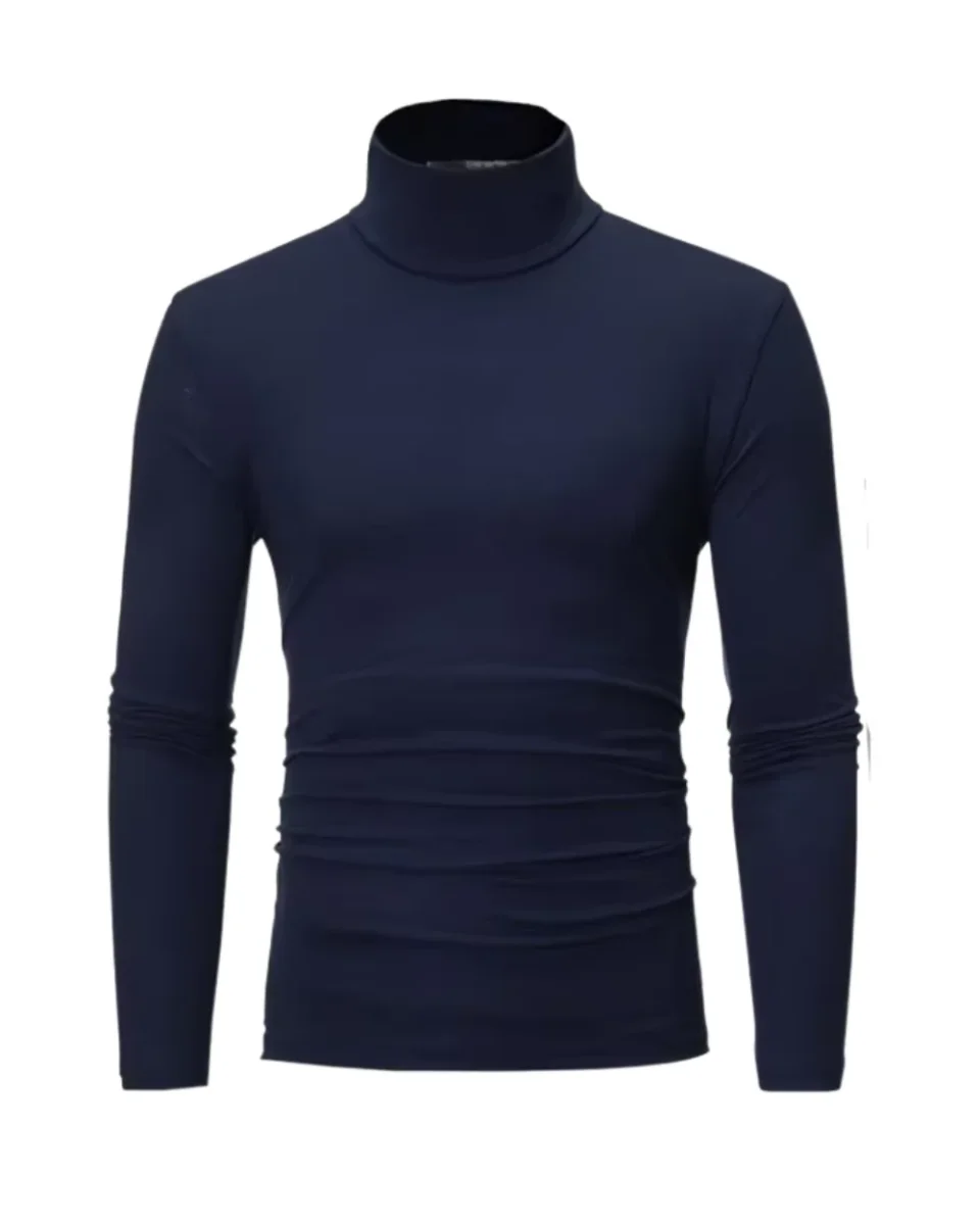Jersey de cuello alto elegante para hombre - Imagen 2