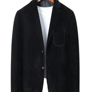 Elegante chaqueta de traje de pana