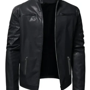 Chaqueta de cuero informal