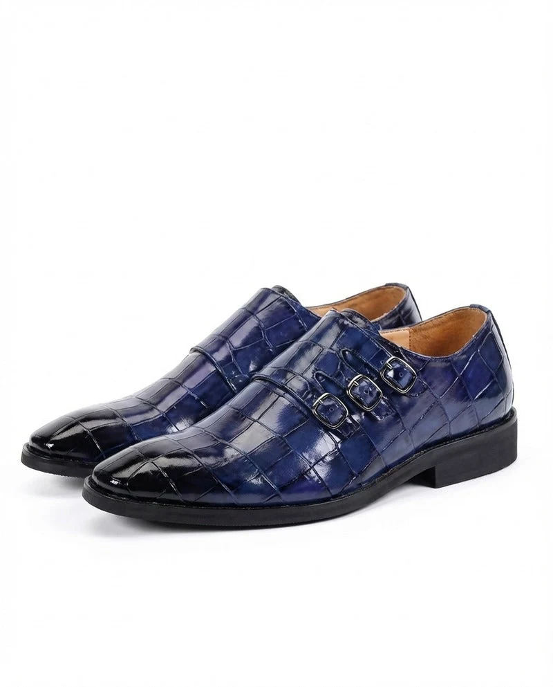 Zapatos elegantes de piel con hebilla - Imagen 5
