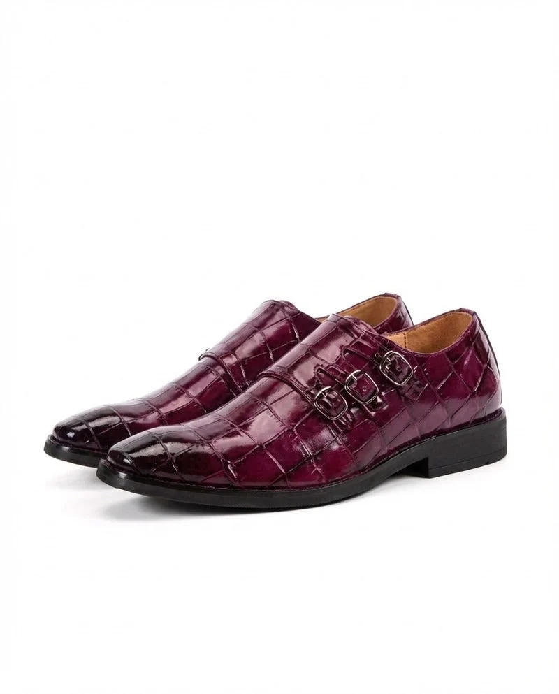 Zapatos elegantes de piel con hebilla - Imagen 6
