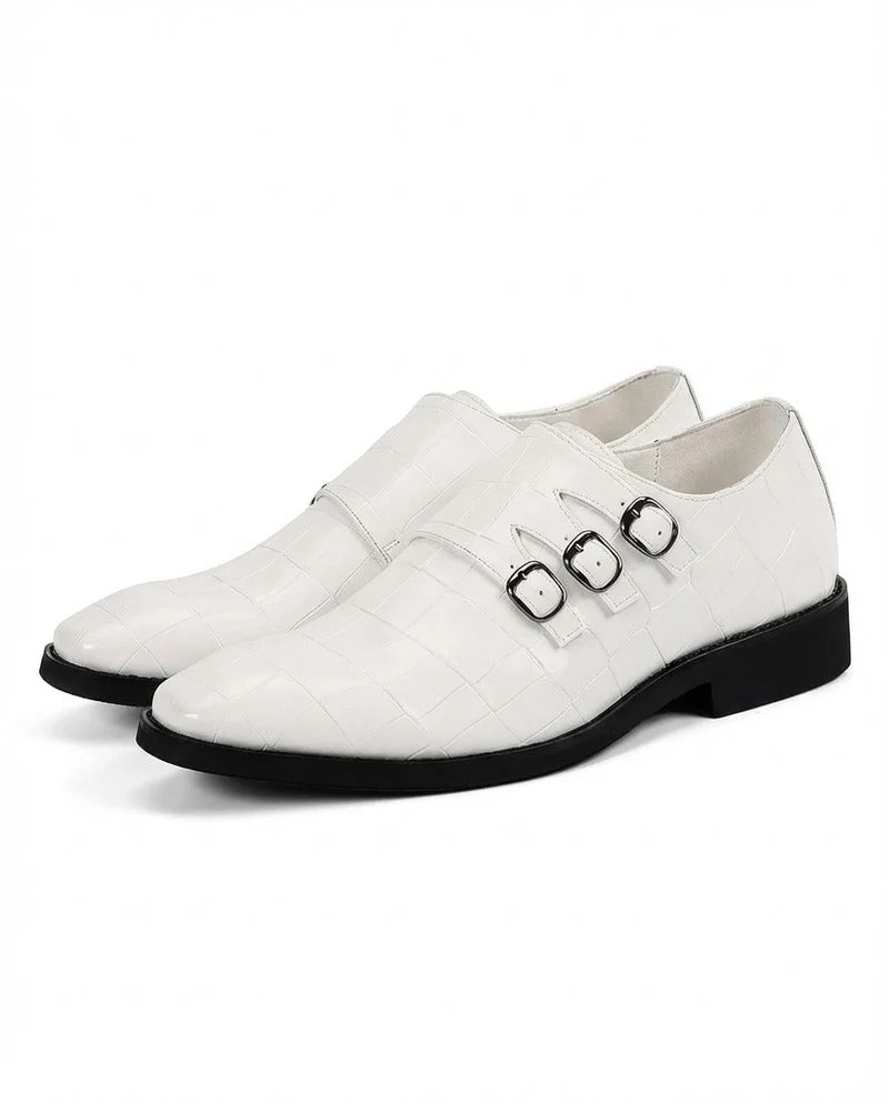 Zapatos elegantes de piel con hebilla - Imagen 7