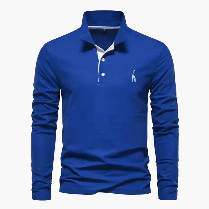 Polo à manches longues classique pour homme – Style élégant et polyvalent - Imagen 3