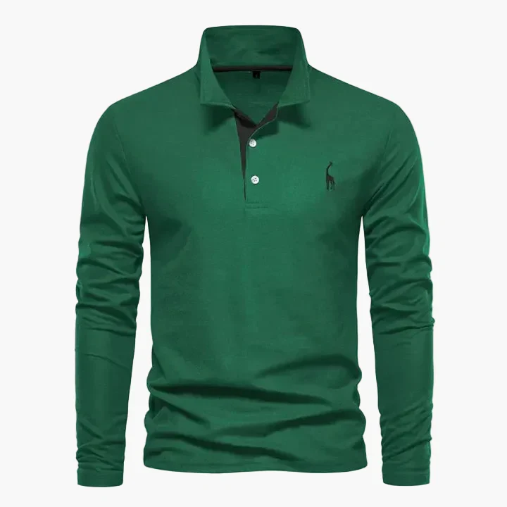 Polo à manches longues classique pour homme – Style élégant et polyvalent - Imagen 4