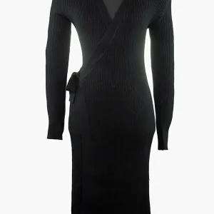"Yilda" (negro y marrón) vestido J'aimé