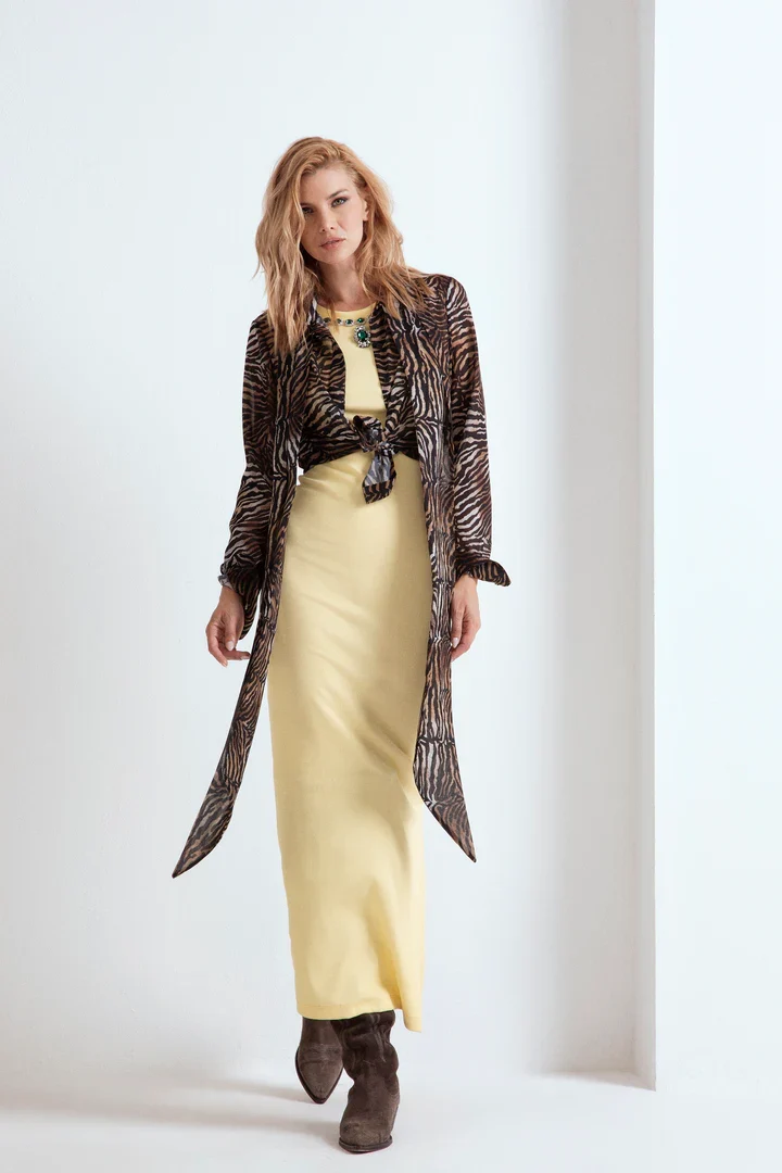 "Costina" vestido (disponible en blanco y amarillo) Odi et Amo - Imagen 2