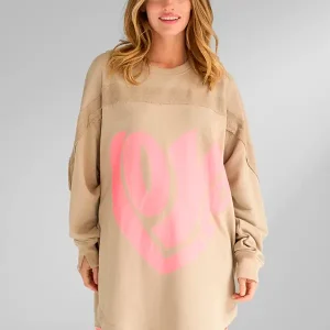 "Love beige" vestido sudadera Miss Goodlife