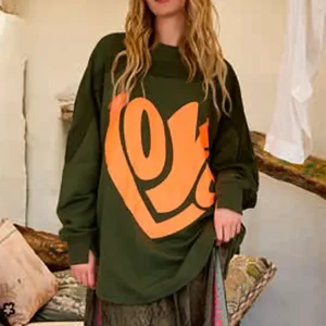 "Love verde" vestido sudadera Miss Goodlife