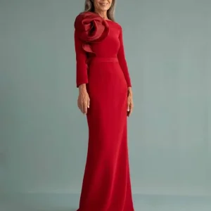 Vestido ceremonia flor enroscada VICTORIA COLLECTION