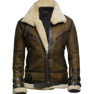 Chaqueta bomber Blake de cuero auténtico