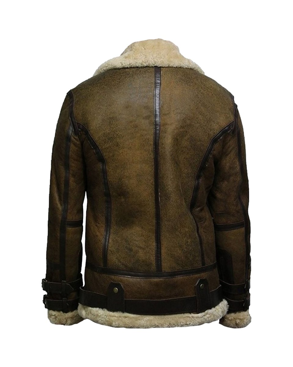 Chaqueta bomber Blake de cuero auténtico - Imagen 4