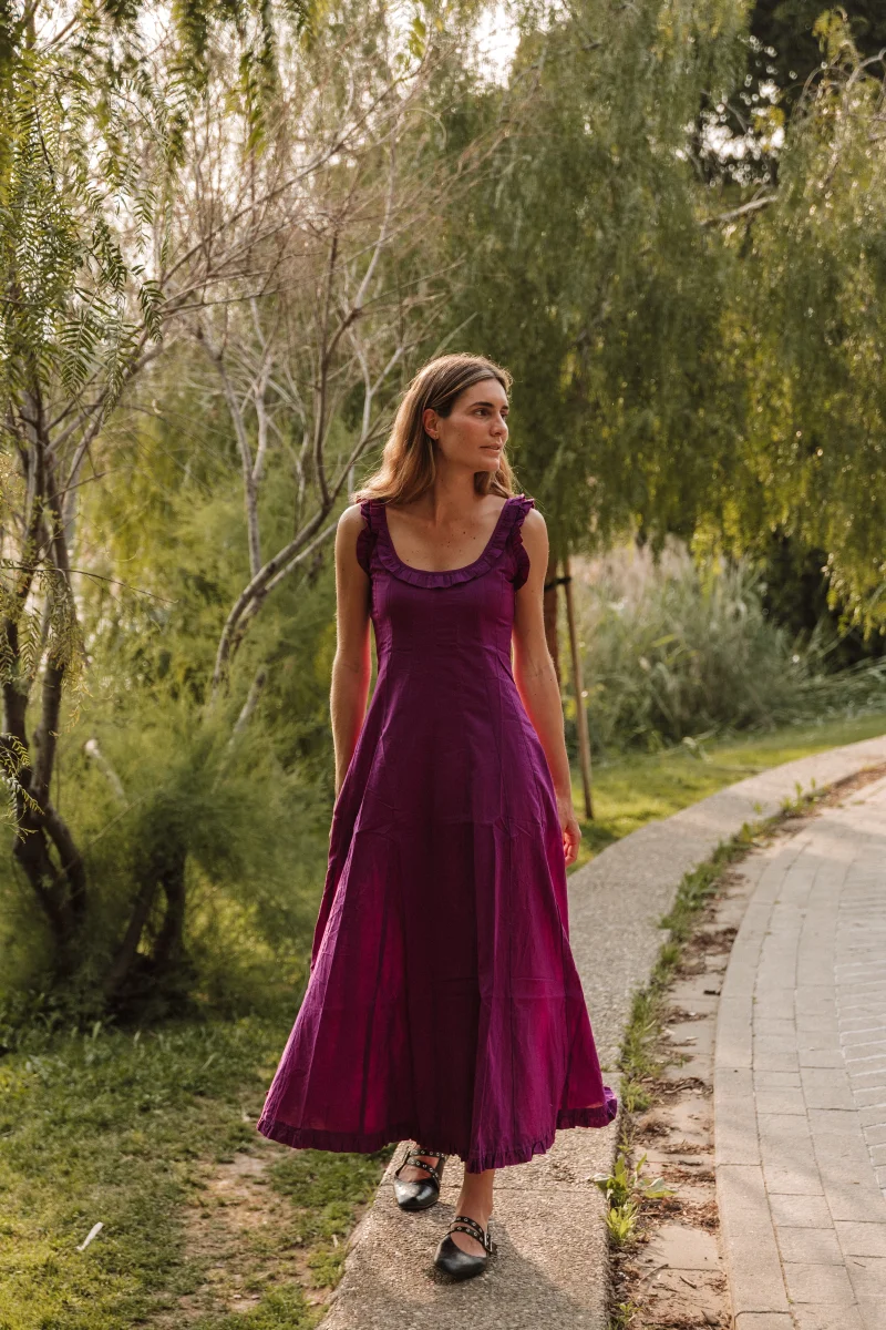 VESTIDO VOLANTE BUGANVILLA - Imagen 3