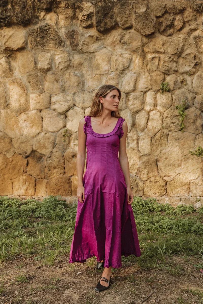 VESTIDO VOLANTE BUGANVILLA - Imagen 2