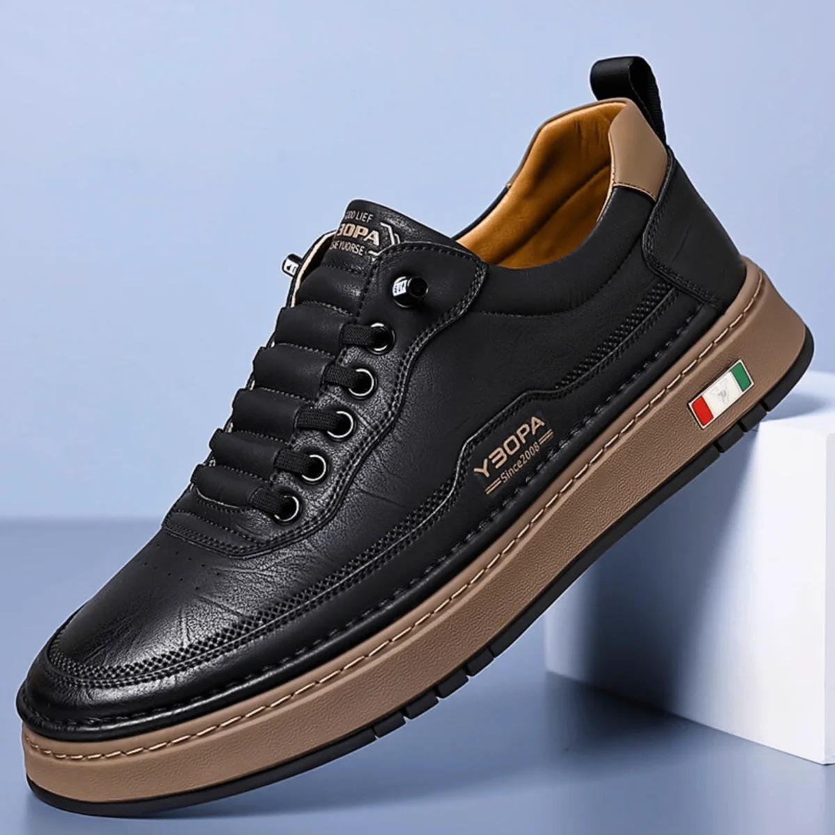 Zapatos de cuero italianos - Imagen 4