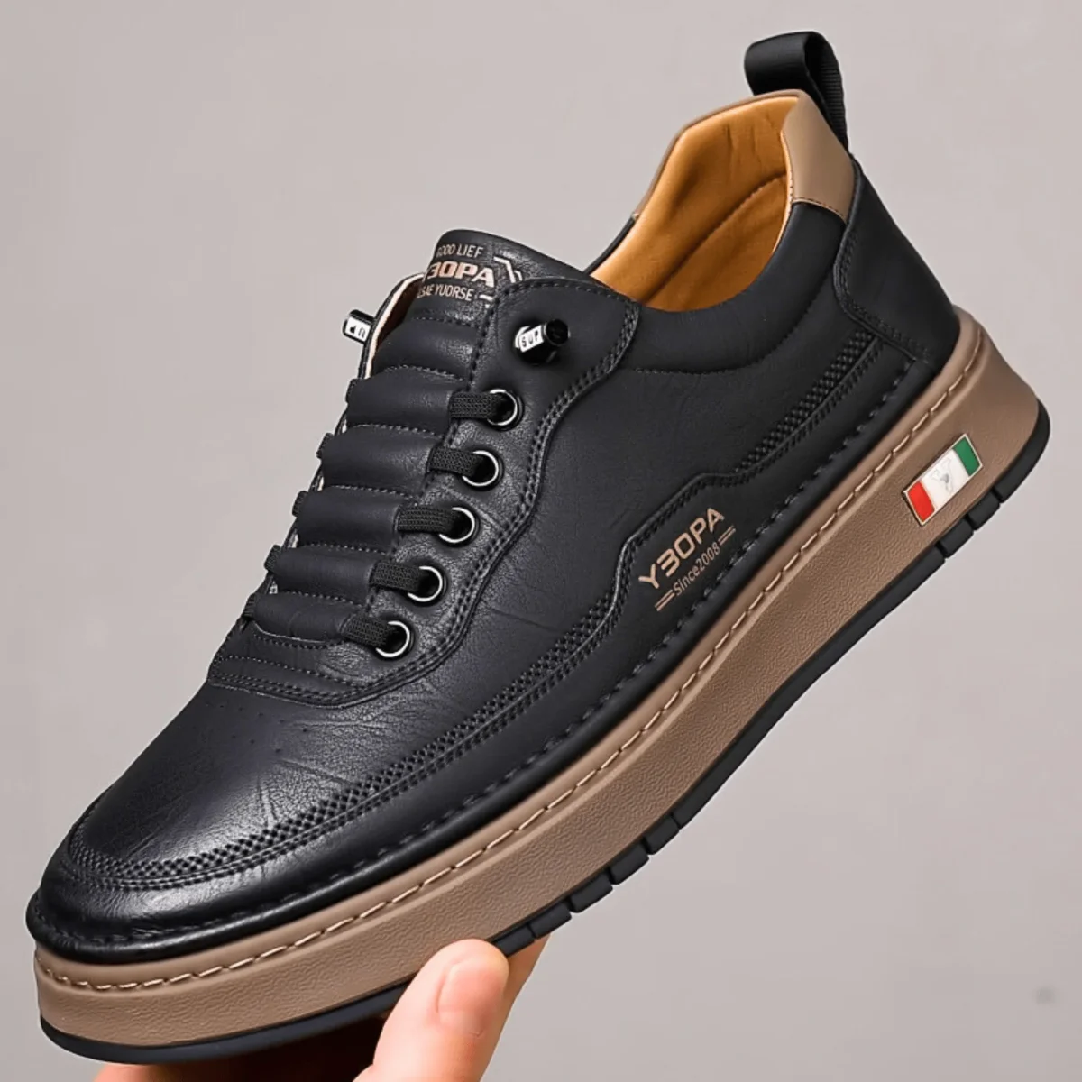 Zapatos de cuero italianos - Imagen 8