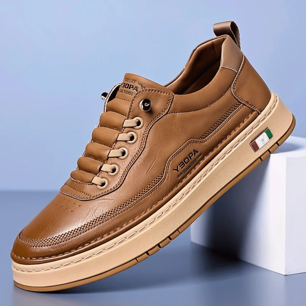 Zapatos de cuero italianos - Imagen 6