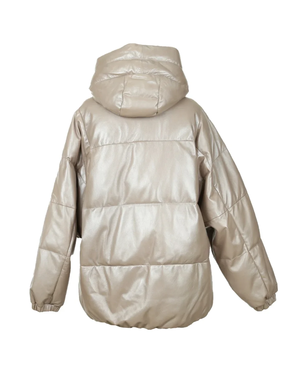 Chaqueta bomber acolchada para mujer con capucha - Imagen 4