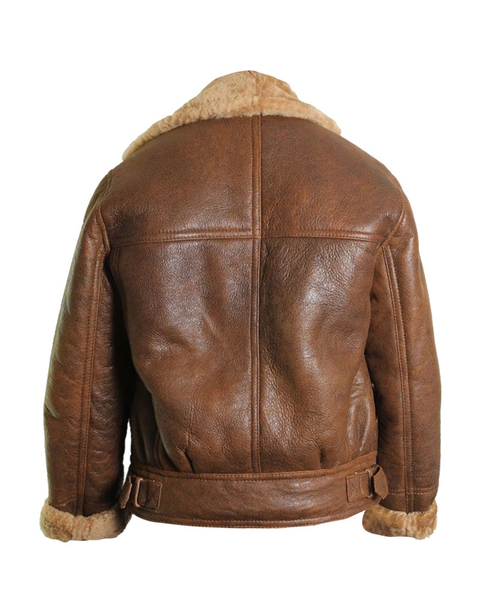 Chaqueta de aviador de piel natural auténtica para mujer - Imagen 5