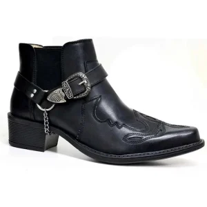 Isaac – Bottes en motard style cowboy