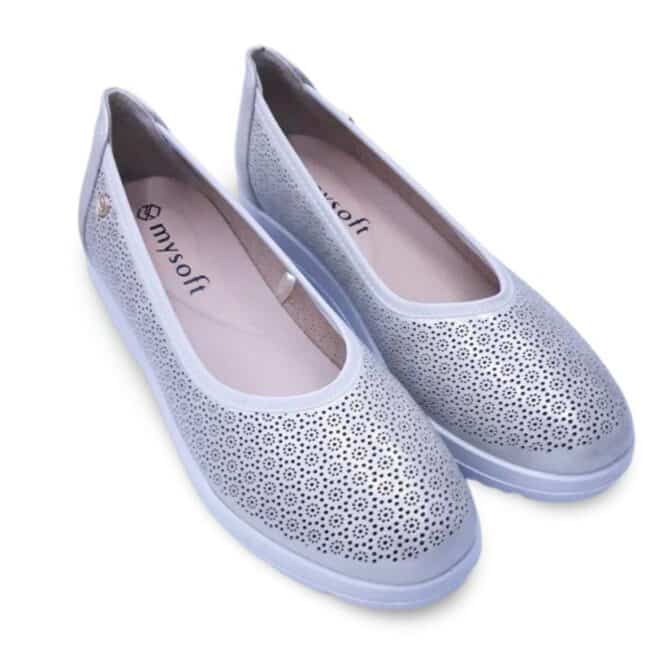 Zapato bailarina cuña Mysoft 34M314 - Imagen 3