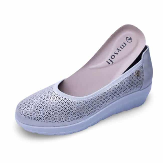 Zapato bailarina cuña Mysoft 34M314 - Imagen 7